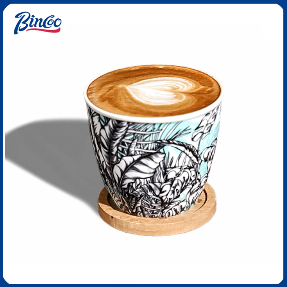 Coffee Tea Flower - Taza de Café de Cerámica BINCOO,