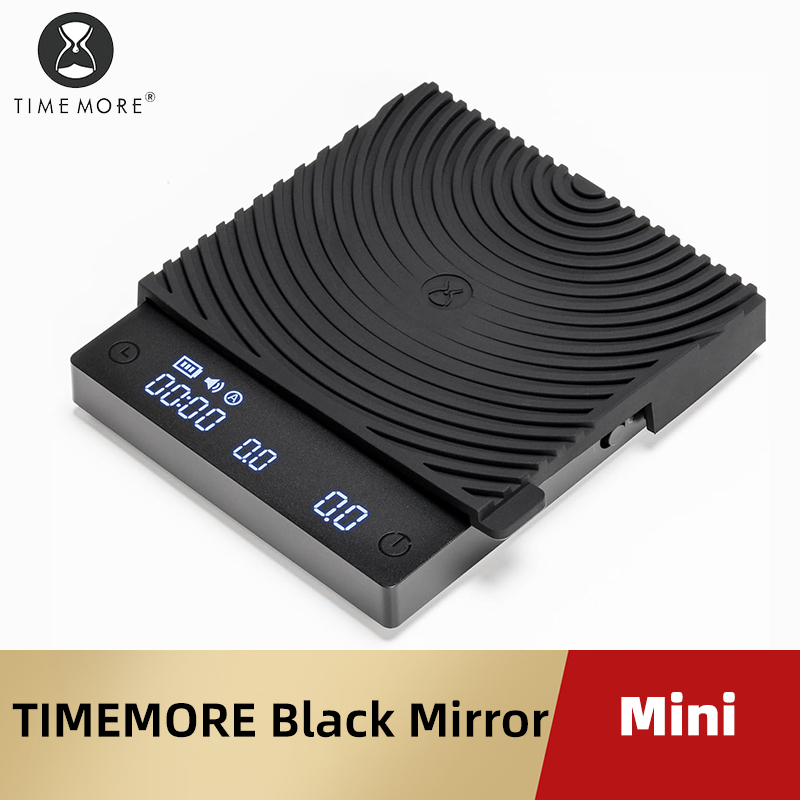 Coffee Bean Scale - Báscula TIMEMORE con espejo negro, Mini