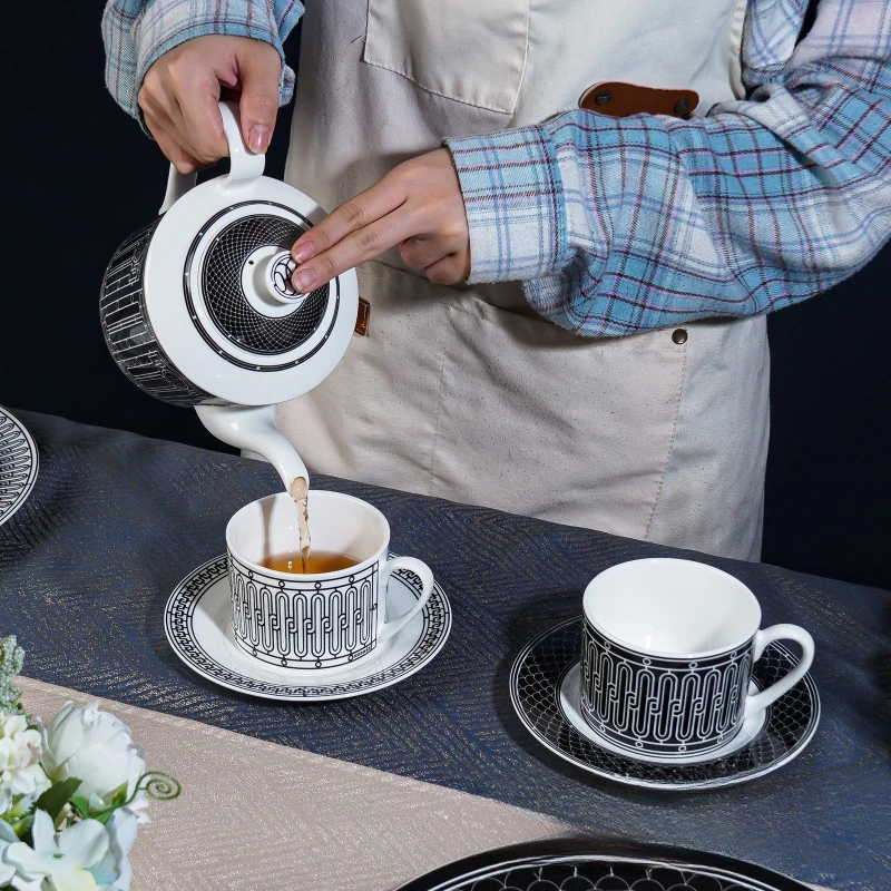 Tea Coffee Pot Set - Juego de Té de Estilo Europeo