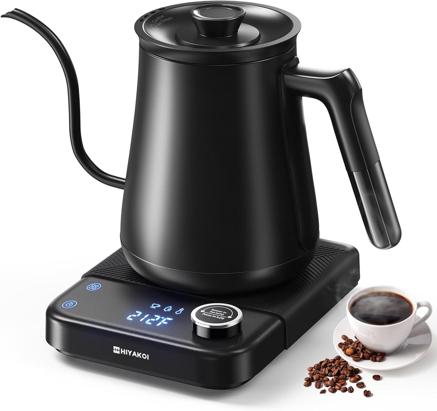 Tea And Coffee Kettle - Hervidor Eléctrico Gooseneck con Temperatura Controlada