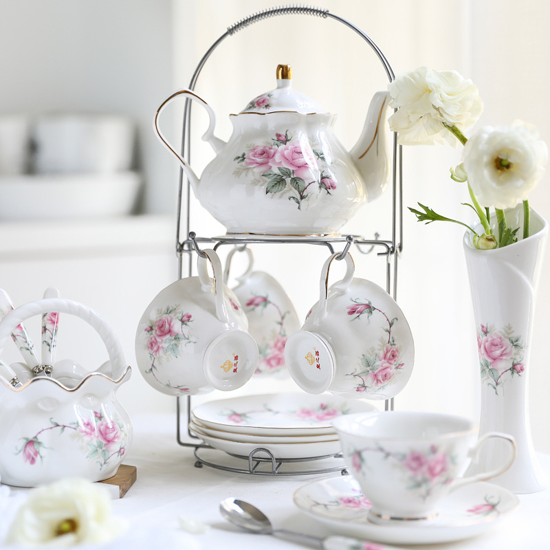 Tea Coffee Pot Set - Juego de café de cerámica, juego