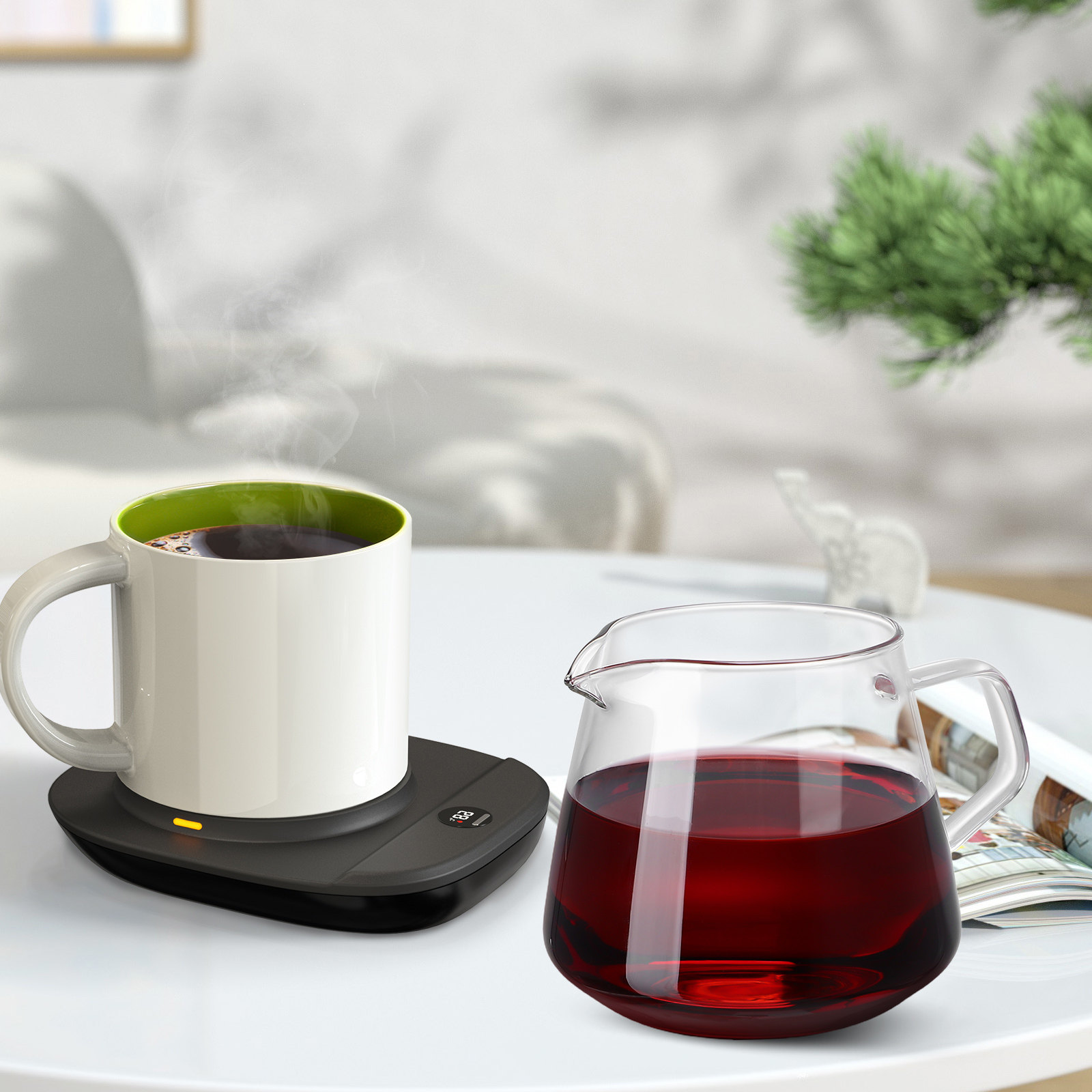 1 unidad de tetera de vidrio v - Coffee Tea Flower reseña y precio