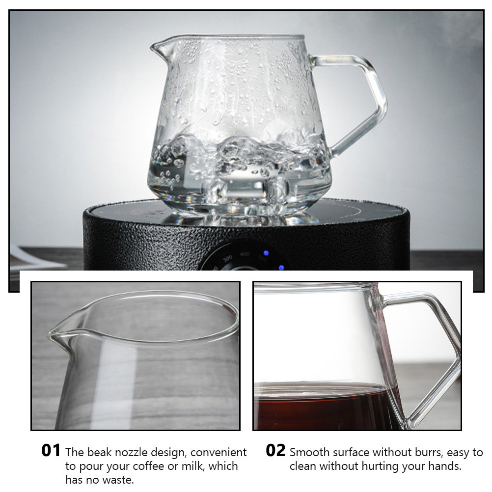 1 unidad de tetera de vidrio v - Coffee Tea Flower reseña y precio