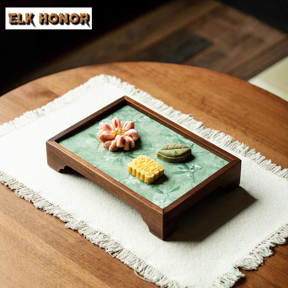 Bandeja de té rectangular de b - Coffee Tea Flower reseña y precio