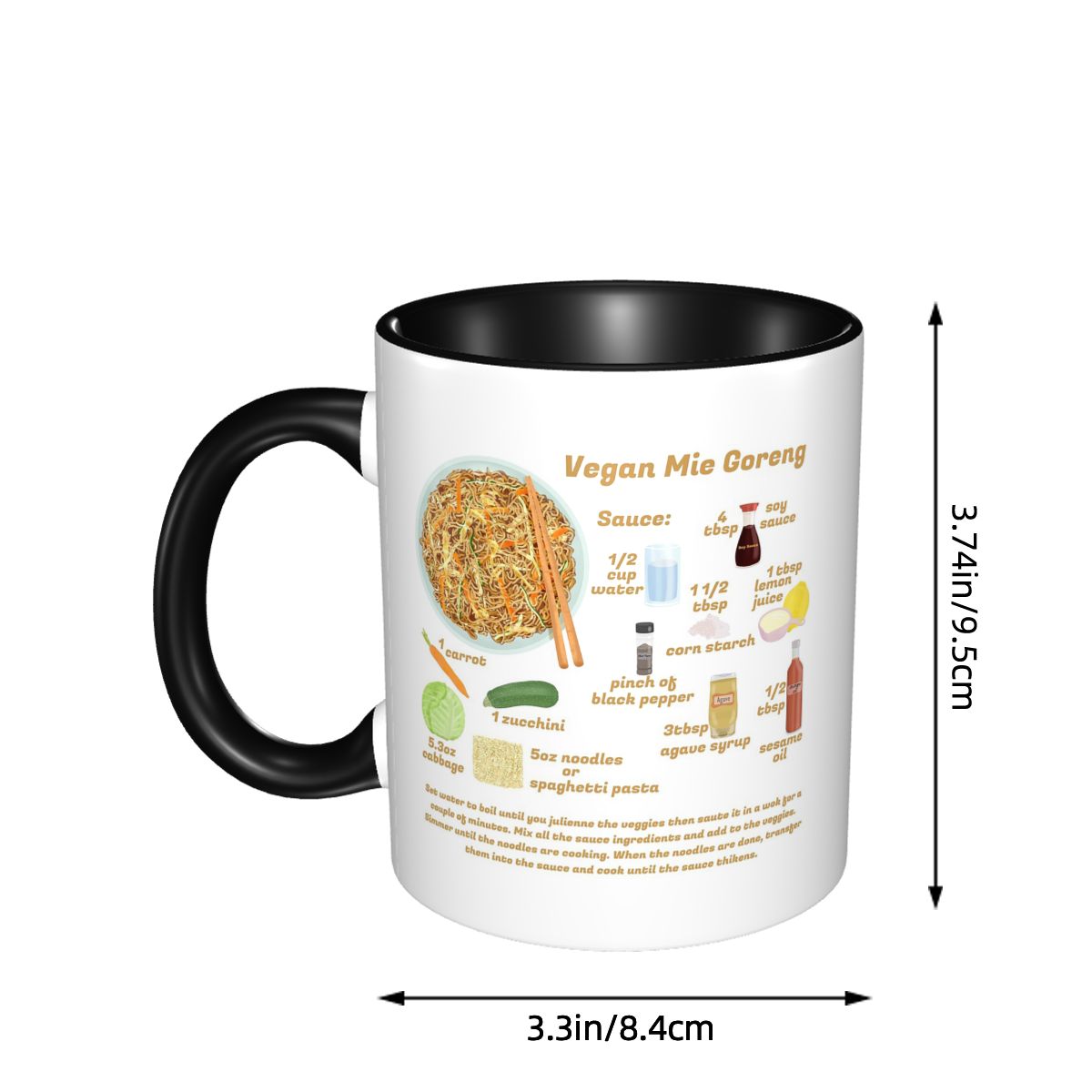 Taza de cerámica divertida con - Coffee Milk Tea Recipe reseña y precio