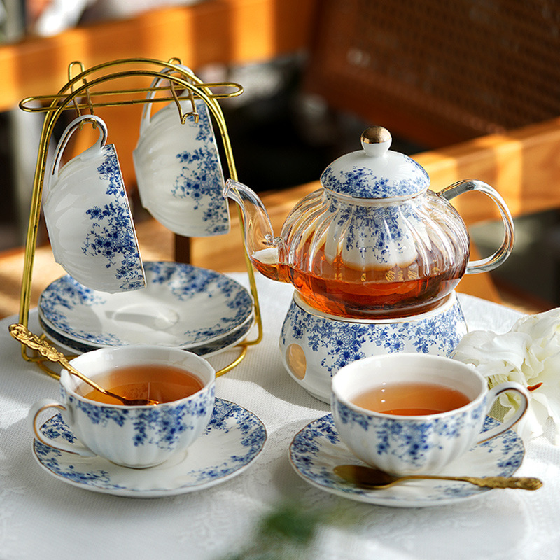 Juego de té de la tarde de est - Coffee Tea Flower reseña y precio