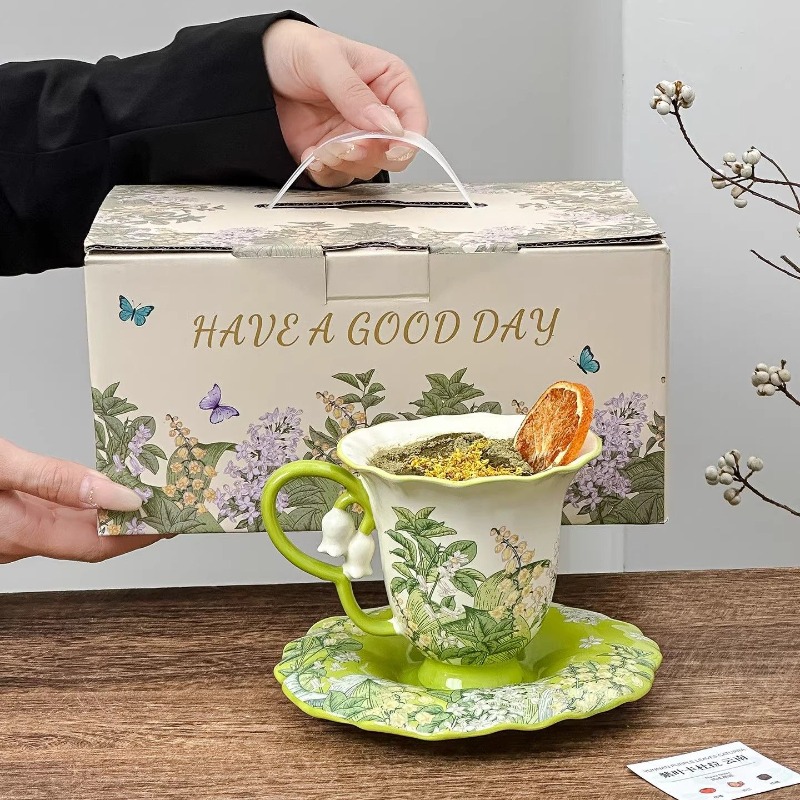 Juego de té de la tarde con di - Tea Coffee Pot Set reseña y precio