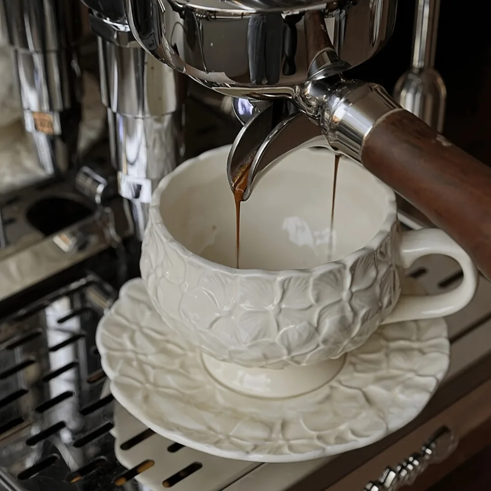 Juego de Tazas de Café con Rel - Coffee Tea Flower reseña y precio