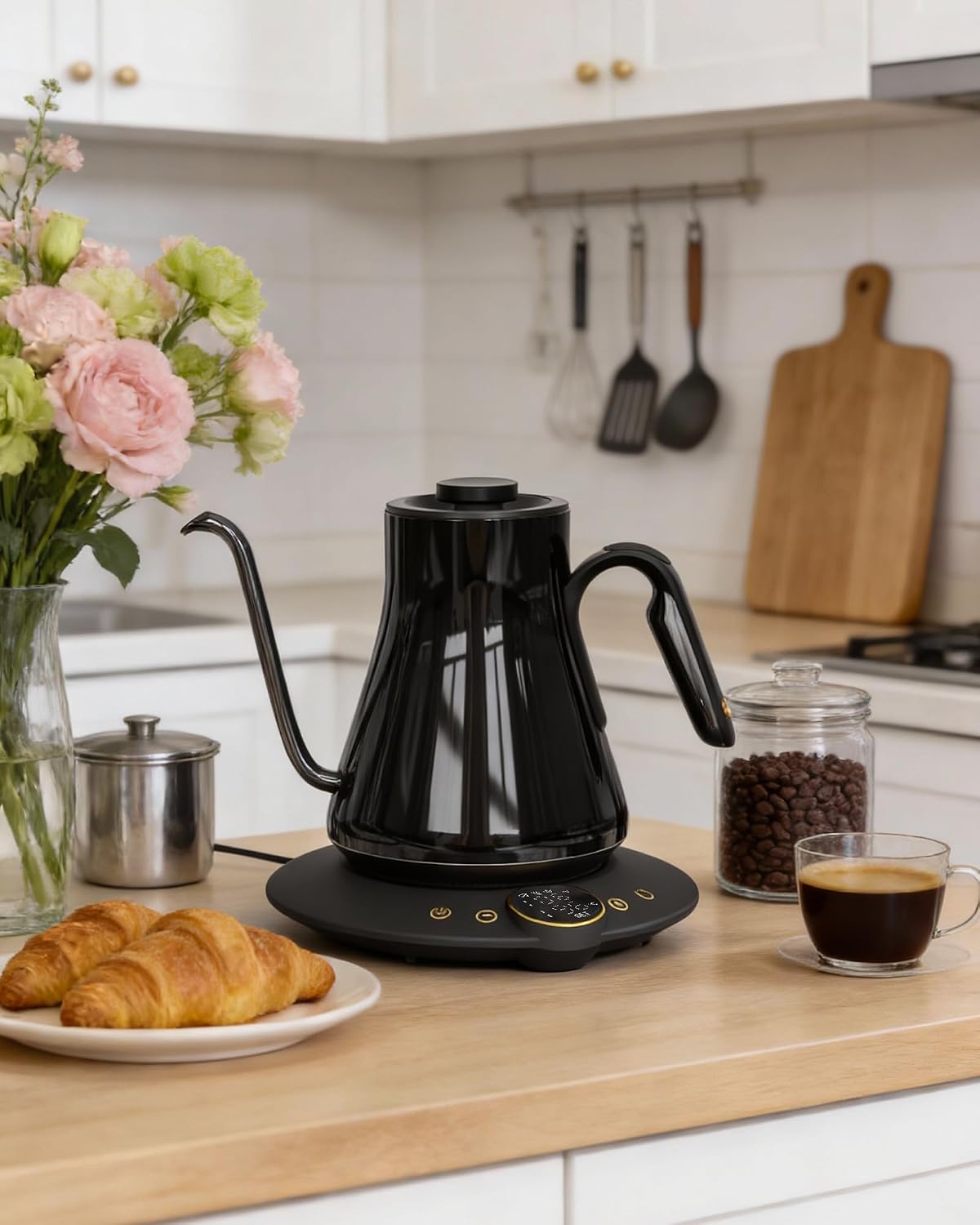 Hervidor eléctrico de cuello d - Tea And Coffee Kettle reseña y precio