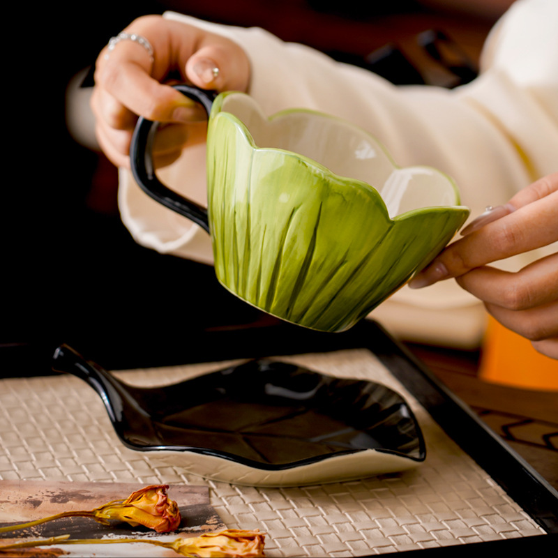Juego de platos y tazas de caf - Coffee Tea Flower reseña y precio