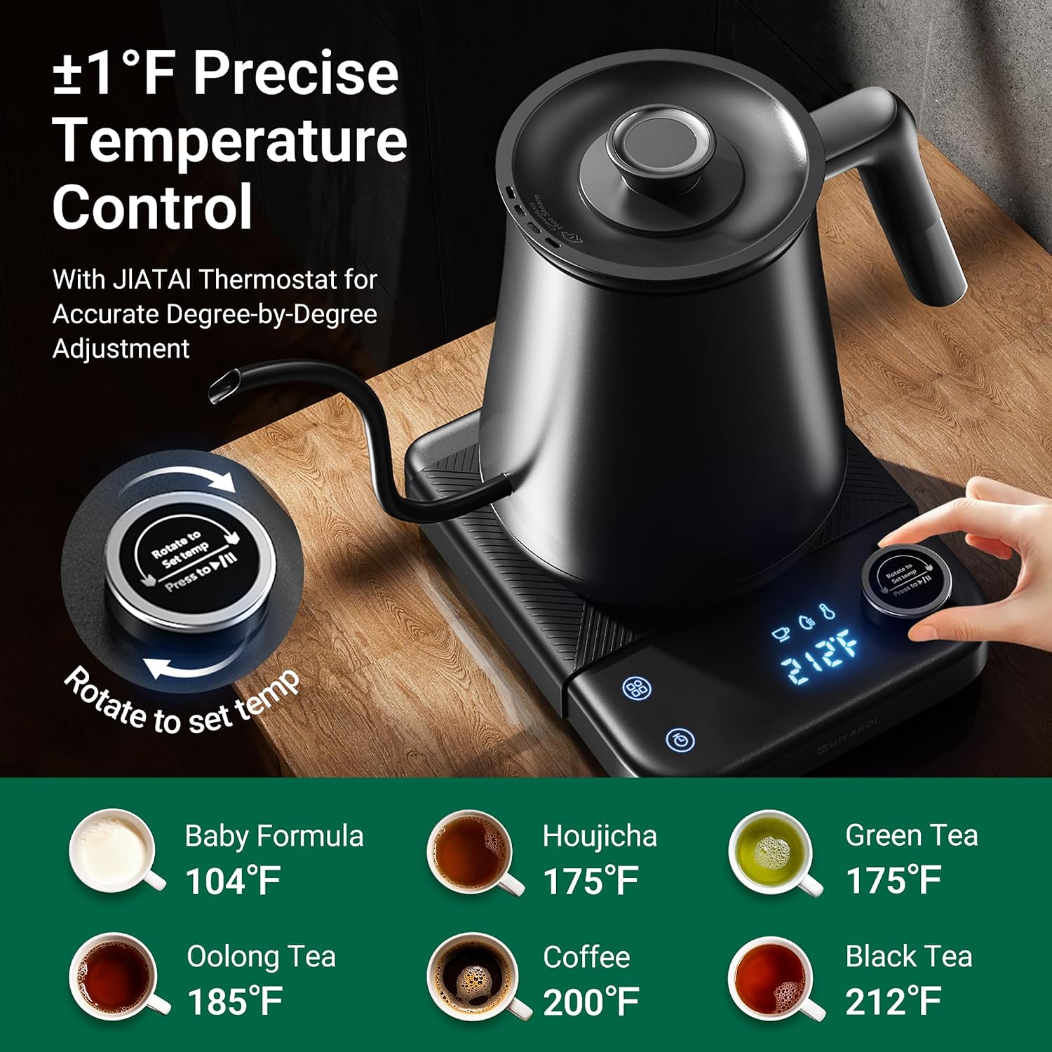 Hervidor Eléctrico Gooseneck c - Tea And Coffee Kettle reseña y precio