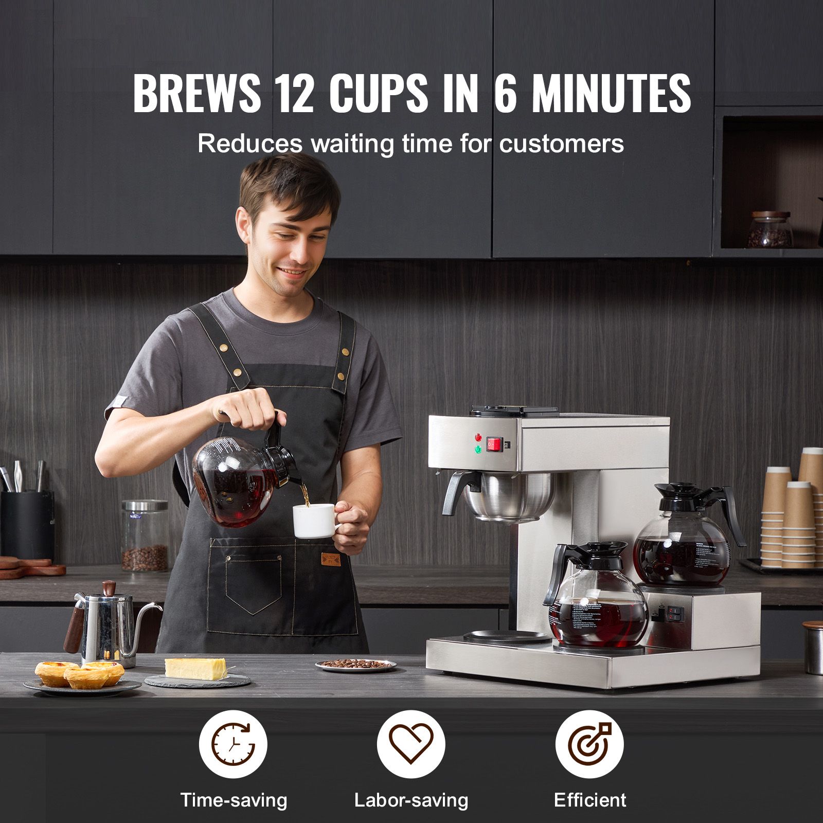 Cafetera de goteo comercial de - Coffee & Tea Maker Machine reseña y precio