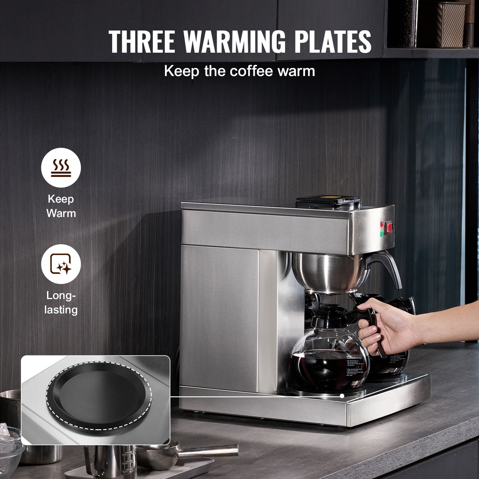 Cafetera de goteo comercial de - Coffee & Tea Maker Machine reseña y precio