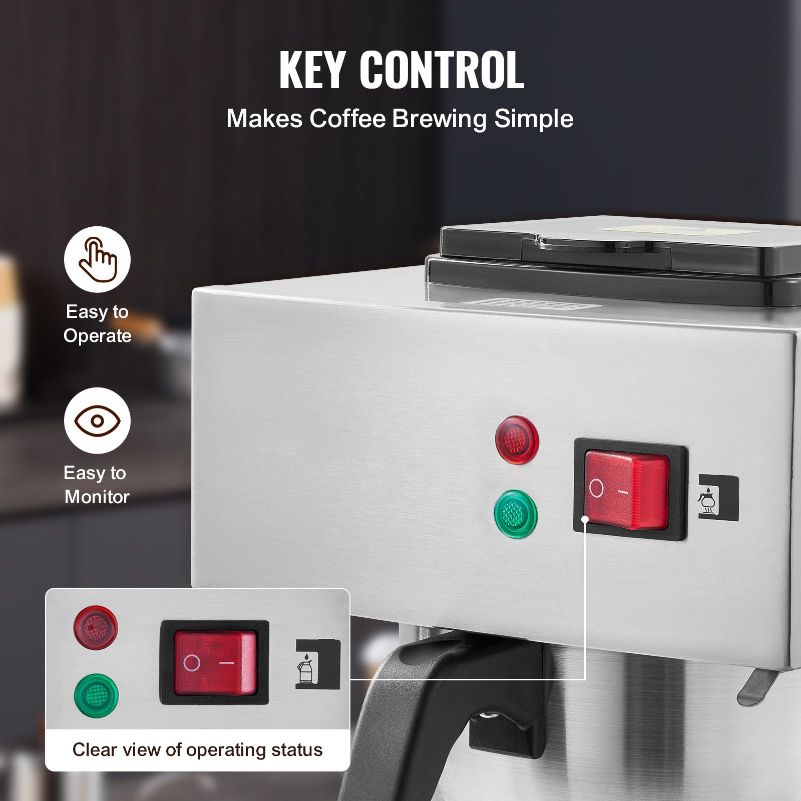 Cafetera de goteo comercial de - Coffee & Tea Maker Machine reseña y precio