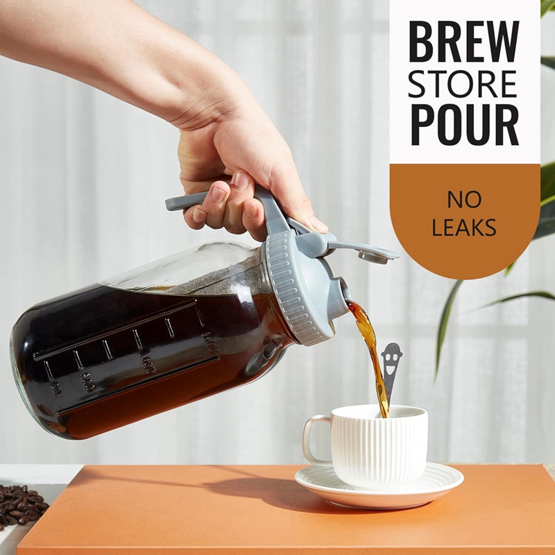 Jarra para Café Frío de 64 oz, - Coffee & Tea Maker Machine reseña y precio