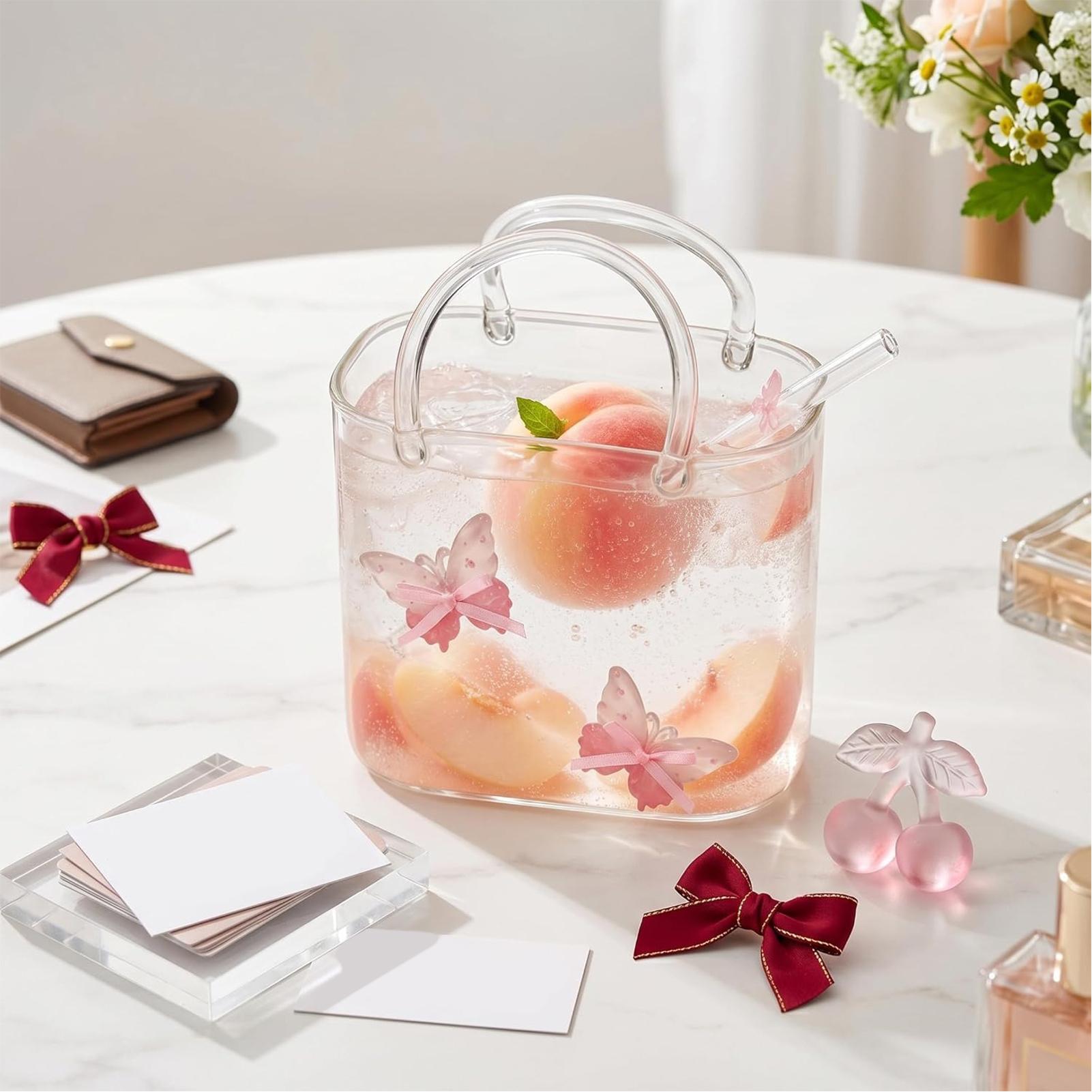 Vaso de cristal con forma de b - Coffee Tea Flower reseña y precio